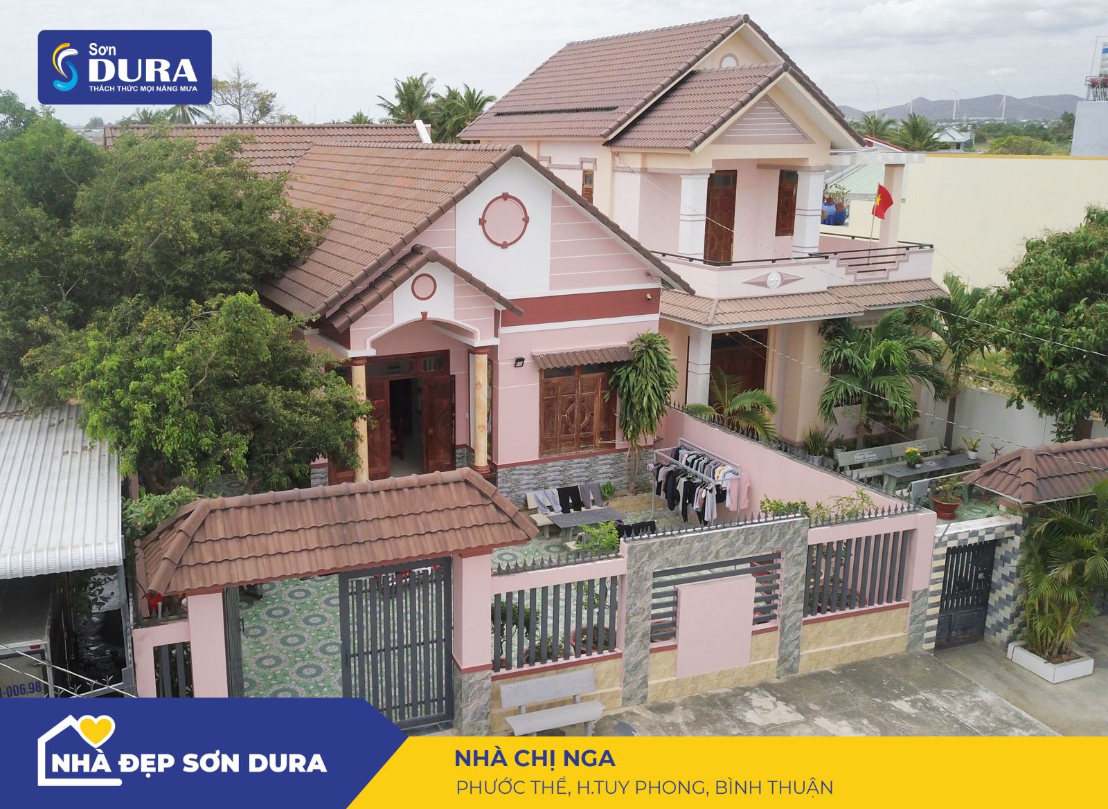 Sơn nhà màu đỏ