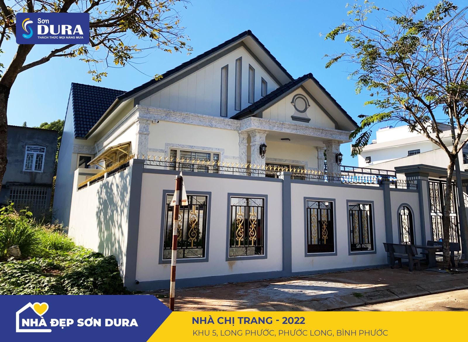 Màu sơn ngoại thất đẹp ấn tượng