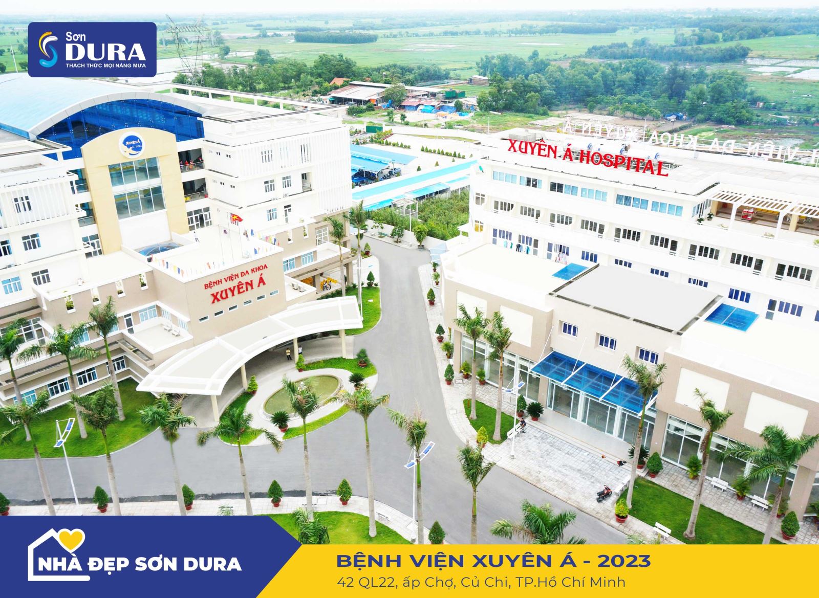  Sơn Dura tự hào được Ban lãnh đạo bệnh viện chọn lựa để “tân trang” lại vẻ bên ngoài của bệnh viện.