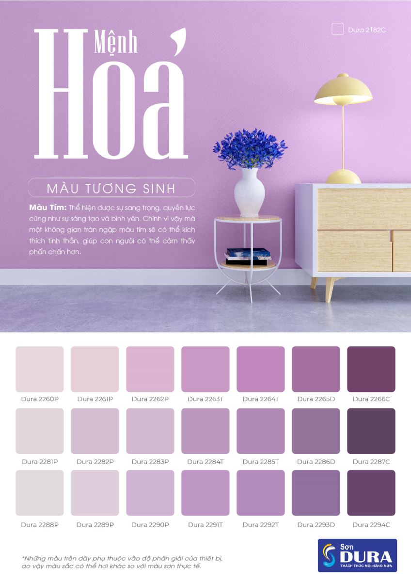 màu sơn nhà đẹp hợp phong thuỷ cho mệnh Hoả