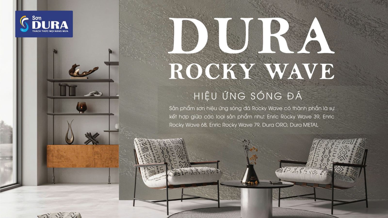 bảng màu sơn hiệu ứng sóng đá
