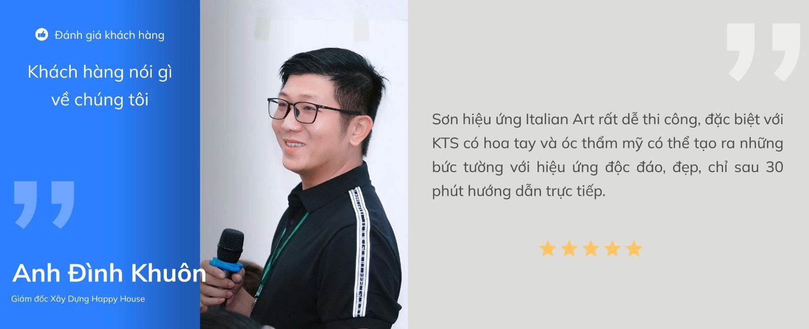 ý kiến khách hàng về sơn hiệu ứng