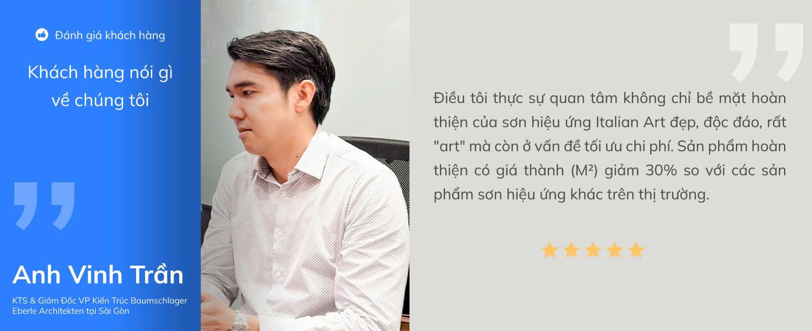 ý kiến khách hàng về sơn hiệu ứng