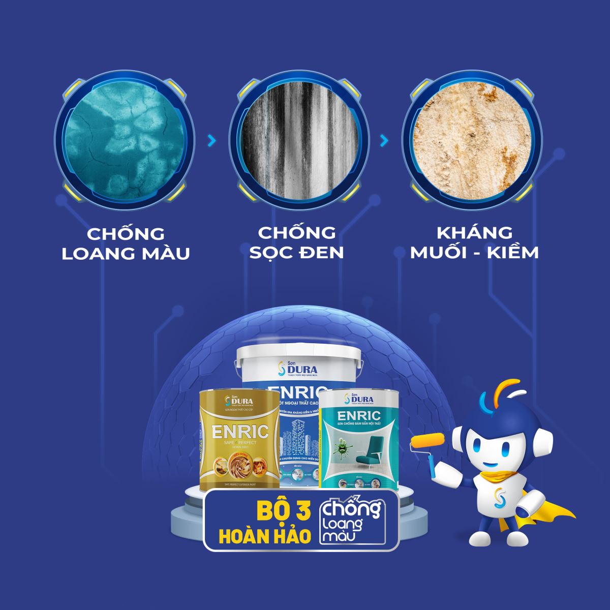 Tính năng sơn chống loang màu 