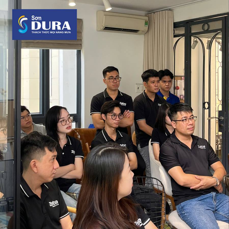 workshop thi công sơn hiệu ứng tại zebra